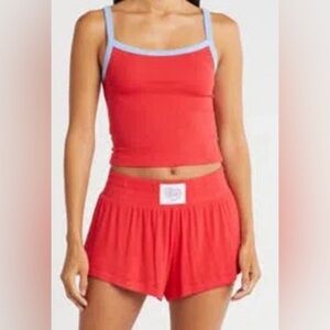 Alice + Olivia x Big Feelings Laila Camisole & Boxers Pajama Set Size XXL NWT